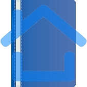 Папка-скоросшиватель Silwerhof Eco A4, прозрачный верхний лист, пластик, синий