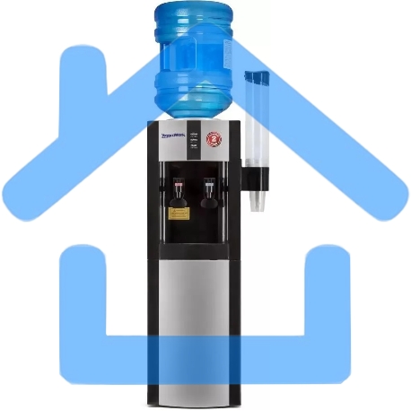 Кулер Aqua Work 16-LR напольный компрессорный серебристый/черный-1