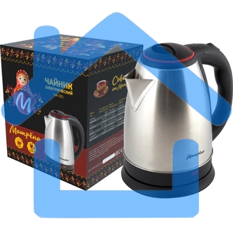 Чайник Матрена MA-001 1,8 л, сталь,цвет крышки красный (005457)-4