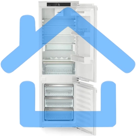 Встраиваемый холодильник Liebherr ICc 5123 белый двухкамерный 182/80л морозилка снизу, капельная система