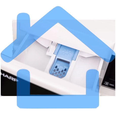 Стиральная машина Sharp ES612RW белый, загрузка фронтальная 6 кг, 1200 об/мин., класс: A+++-11