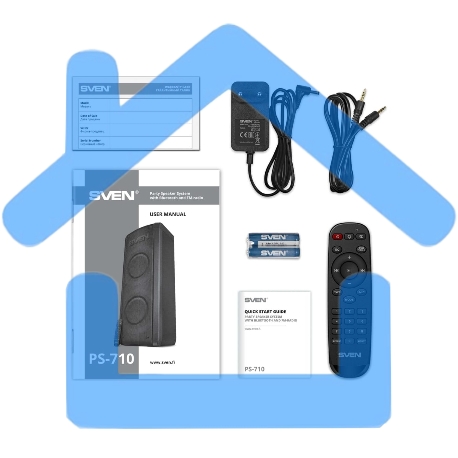 Портативная акустика Sven АС PS-710 черный 100 Вт Bluetooth-13