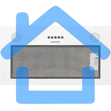 Вытяжка встраиваемая Nordfrost FB 6060 W белый, 53 см, 550 куб. м/ч, 56 дБ-4