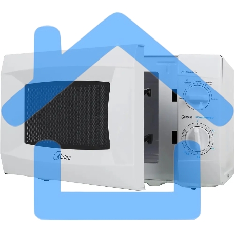 Микроволновая печь Midea MM720CKE белый, 20 л, 700 Вт, переключатели - поворотный механизм-4