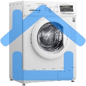 Стиральная машина LG F1296HDS1 белый, загрузка фронтальная 7 кг, 1200 об/мин., класс: А