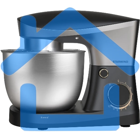 Миксер планетарный Starwind SPM2251 1500Вт черный/серебристый-1