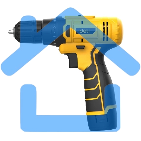 Дрель-шуруповерт Deli DL-DZ12-4A2, Аккумуляторная, 12В, 1 АКБ-4