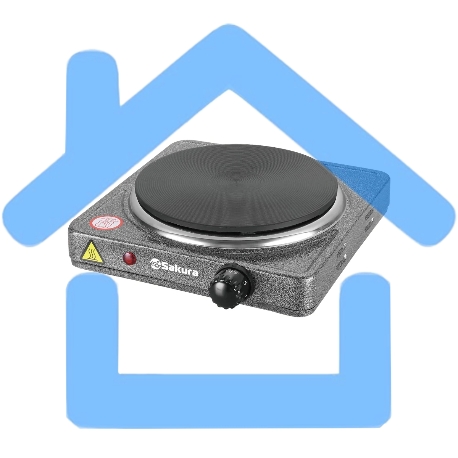 Плитка электрическая Sakura ПЭ-09 1500Вт 185мм 1конф/диск