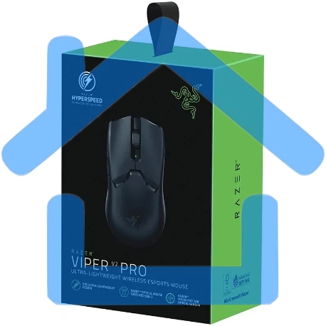 Мышь беспроводная/проводная Razer Viper V2 Pro черный, 30000 dpi, радиоканал, USB, кнопки - 5-5