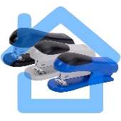 Степлер Deli E0305 Essential 24/6 26/6 (20листов) ассорти 100скоб коробка