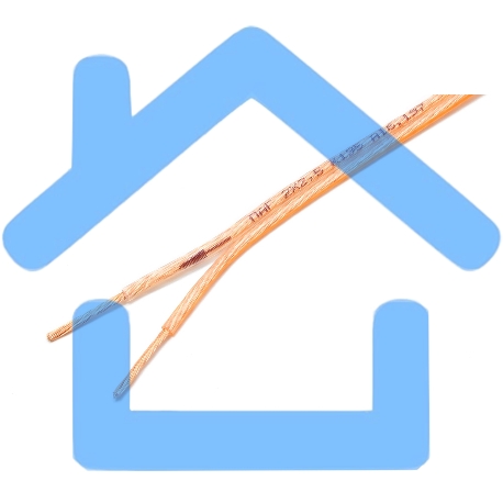 Акустический кабель Power Cube, 2*2,5, 100M, прозрачный, на катушке