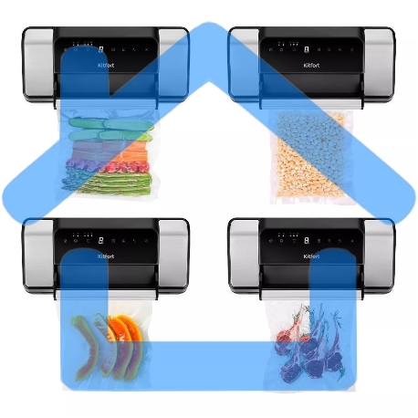 Вакуумный упаковщик Kitfort КТ-1532 130Вт черный/серебристый-5