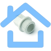 Заглушка резьбовая 1/2' полипропиленовая PPR белая