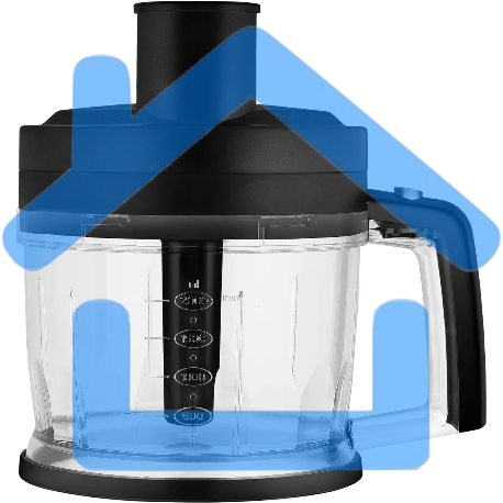 Блендер погружной Rondell RDE-1307 1200Вт черный/серебристый-4