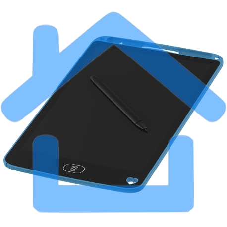 Графический планшет Maxvi MGT-01 blue, LCD планшет для заметок и рисования-2