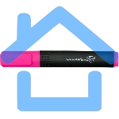 Текстовыделитель Silwerhof Prime 108031-08, скошенный пишущий наконечник, 1-4мм, розовый, коробка