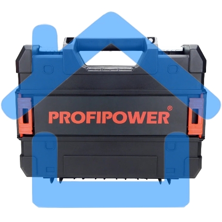 Аккумуляторный бесщеточный ударный гайковерт ProfiPower T-2500N (18В,Li-ion-1шт, 8.0А·ч, 2500Нм, З/У, в кейсе)-11