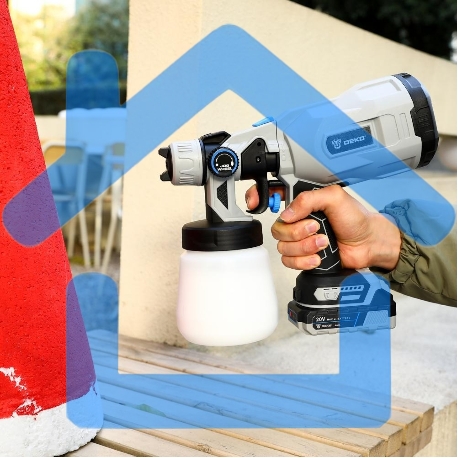 Краскопульт аккумуляторный DEKO SG20DK Max, 20В, 800 мл, 1x3.0А·ч 083-1135-9