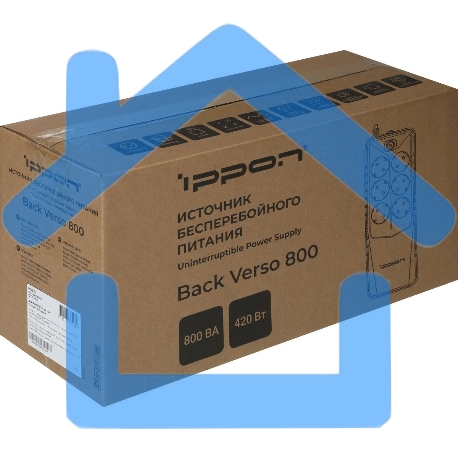 Источник бесперебойного питания Ippon Back Verso 800 черный-19