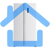 Холодильник Willmark SBS-859IW белый двухкамерный 344/177л морозилка сбоку, No Frost, Side by Side