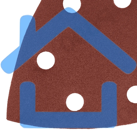 Треугольник абразивный Denzel на ворc. подложке под 