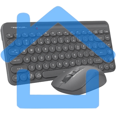 Комплект клавиатура + мышь A4Tech Fstyler FG3200 Air2 клав:серый мышь:серый USB беспроводная slim Multimedia-4