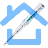 Индикаторная отвертка-тестер напряжения светодиодная Deli DL8004 12-250 В