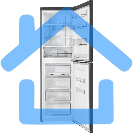 Холодильник Atlant ХМ-4623-159-ND черный металлик двухкамерный 187/125л морозилка снизу-6