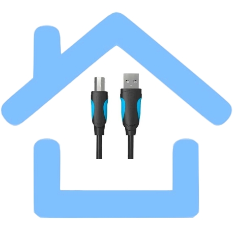 Кабель Vention USB 2.0 AM/BM - 3 м. черный VAS-A16-B300-1