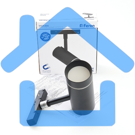 Светильник светодиодный трековый магнитный на шинопровод FERON MGN304 ДПО-10w 4000К 800Лм 48v черный-3