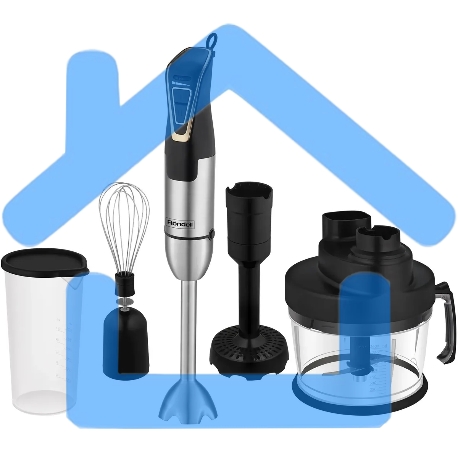 Блендер погружной Rondell RDE-1303 1800Вт черный/нержавеющая сталь