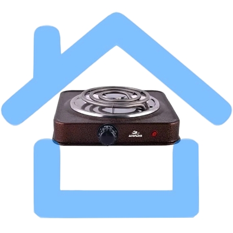 Плитка эл.(1 конф) Добрыня DO-2205 корич.(1000Вт) спираль х12 Мощность: 1000 ВтНапряжение 220 В, 50 Гц5 режимов нагреваДиаметр конфорки: 15 смЗащита от перегреваСветовой индикатор работыРезиновые ножки