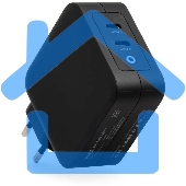 Блок питания TopON TOP-GaN-100WB автоматический 100W 5V-20V 5A 2xUSB от бытовой электросети LED индикатор