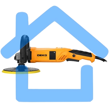 Шлифмашина полировальная сетевая DEKO DKP1400-180, 180мм, 1400 Вт-1