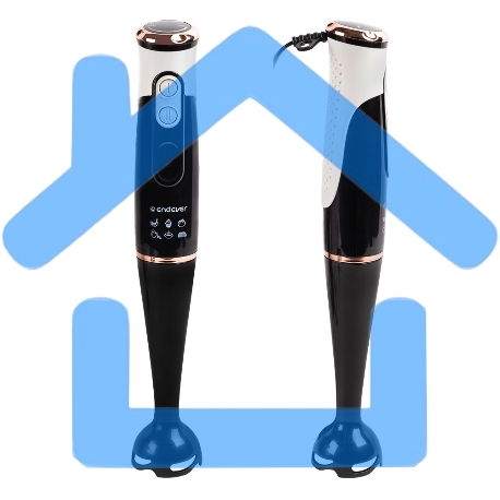 Блендер погружной Endever Sigma-83, черный/белый, мощность 1000Вт, нож из нержавеющей стали, комплект аксессуаров,