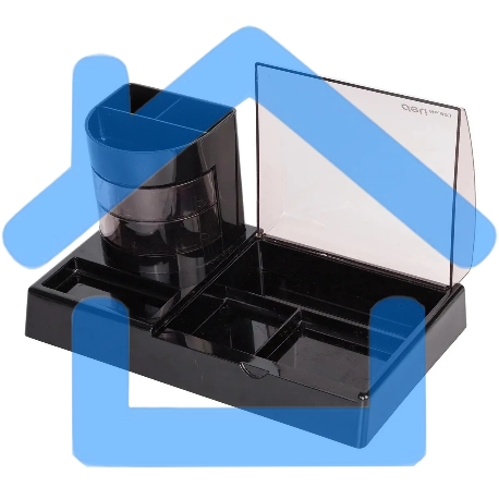 Настольный набор Deli E38254 (16 предметов) пластик, черный-5