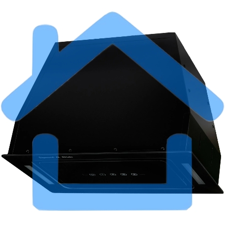 Вытяжка встраиваемая Zigmund & Shtain K 014.5 B черный, 52 см, 1100 куб. м/ч, 62 дБ-1