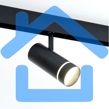 Светильник светодиодный трековый магнитный на шинопровод FERON MGN304 ДПО-10w 4000К 800Лм 48v черный-5