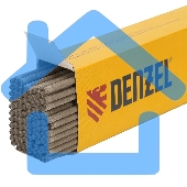 Электроды Denzel DER-13/55 диам. 3 мм, 2,5 кг., основное покрытие