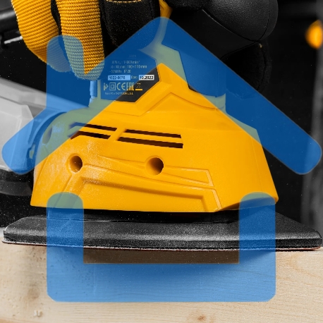 Треугольник абразивный Denzel на ворc. подложке под 