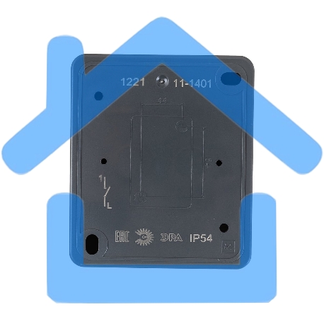 Выключатель 11-1401-03 IP54, 10АХ-250В, ОУ, Эксперт, серый (16/160/2560) Б0020670 ЭРА-1