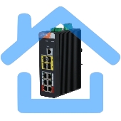 Коммутатор Dahua DH-IS4410-6GT-120 6G 4SFP 6PoE 120W управляемый