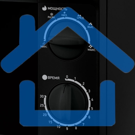 Микроволновая печь BBK 20MWS-706M/B черный, 20 л, 700 Вт, поворотный механизм-4