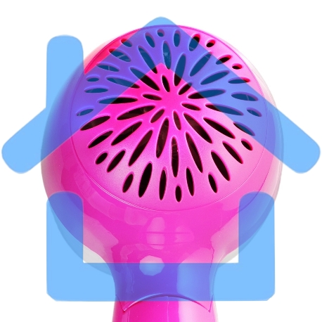 Фен Centek CT-2229 (бел/роз) 1200Вт, 2 скорости и температуры нагрева, складная ручка-2