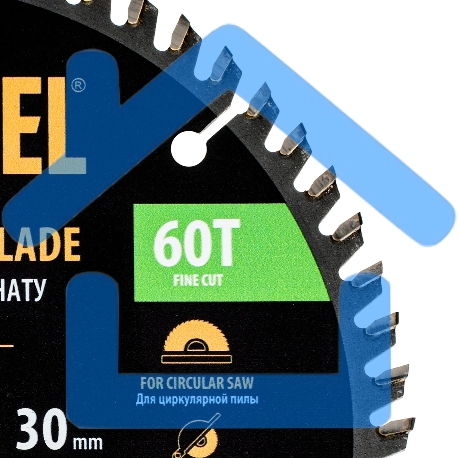 Пильный диск по ламинату Denzel ф185 х 30 мм, 60 зубьев 733847-5