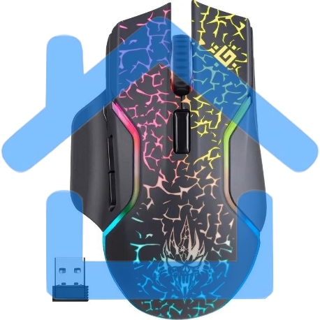 Мышь беспроводная Defender Oneshot GM-067 черный, 3200 dpi, радиоканал, USB, кнопки - 7