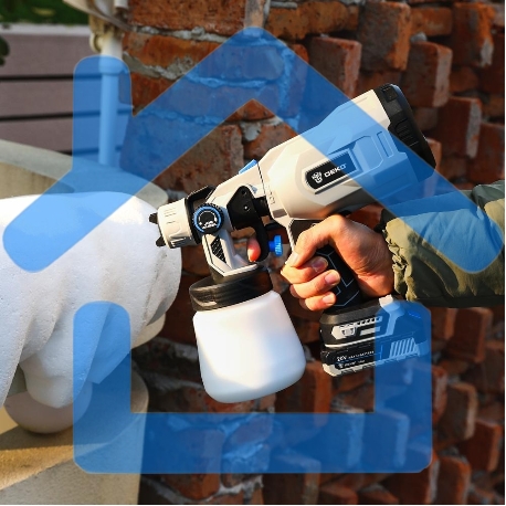 Краскопульт аккумуляторный DEKO SG20DK Max, 20В, 800 мл, 1x3.0А·ч 083-1135-8