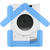 Сушильная машина CENTEK CT-1990 белый, 8 кг, сушка - конденсационная (тепловой насос), программ - 16, 59.5 x 84.5 x 60 см