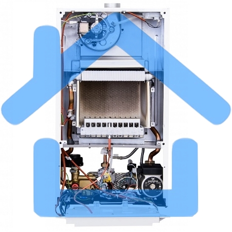 Котел газовый настенный Baxi ECO NOVA 24F, мощность, кВт-9,6-24, двухконтурный, камера сгорания-закрытая, белый-2