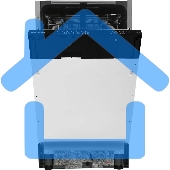 Встраиваемая посудомоечная машина Hyundai HBD 473, черный, 44.8 см, 10 компл., 49 дБ, класс A++